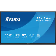 iiyama ProLite P1671HSC-B1 monitor de ecrã 39,6 cm (15.6") 1920 x 1080 pixels Full HD LED Preto