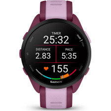 Garmin Forerunner 165 Music 3,05 cm (1.2") AMOLED 43 mm Digital 390 x 390 pixels Ecrã táctil Roxo GPS