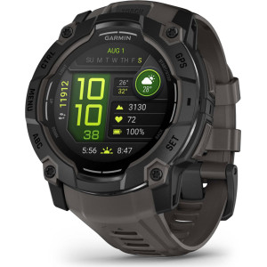 Garmin Instinct 3 AMOLED 3,3 cm (1.3") 50 mm Digital 416 x 416 pixels Ecrã táctil Preto GPS