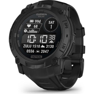 Garmin Instinct 3,05 cm (1.2") AMOLED 45 mm Digital 390 x 390 pixels Ecrã táctil Preto GPS