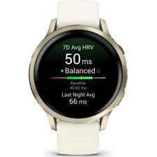 Garmin Venu 4 3,05 cm (1.2") AMOLED 41 mm Digital 390 x 390 pixels Ecrã táctil Dourado Wi-Fi GPS