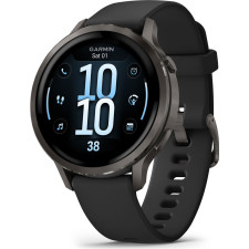 Garmin Venu 4 3,05 cm (1.2") AMOLED 41 mm Digital 390 x 390 pixels Ecrã táctil Preto Wi-Fi GPS