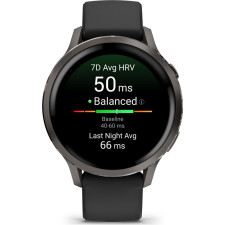 Garmin Venu 4 3,05 cm (1.2") AMOLED 41 mm Digital 390 x 390 pixels Ecrã táctil Preto Wi-Fi GPS