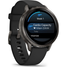 Garmin Venu 4 3,05 cm (1.2") AMOLED 41 mm Digital 390 x 390 pixels Ecrã táctil Preto Wi-Fi GPS