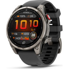 Garmin fēnix 8 Pro 3,56 cm (1.4") AMOLED 47 mm Digital 454 x 454 pixels Ecrã táctil Grafite, Titânio Wi-Fi GPS