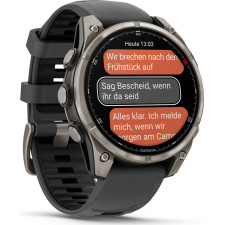 Garmin fēnix 8 Pro 3,56 cm (1.4") AMOLED 47 mm Digital 454 x 454 pixels Ecrã táctil Grafite, Titânio Wi-Fi GPS