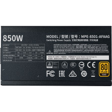 Cooler Master MWE Gold 850 - V2 Full Modular fonte de alimentação 850 W 24-pin ATX ATX Preto