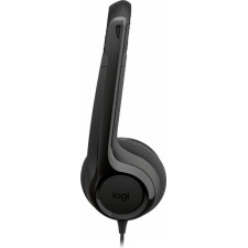 Logitech Headset com fios H390 para PC Portátil, auscultadores estéreo com microfone com eliminação de ruído, USB-A, controlos