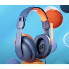 Logitech Zone Learn Auscultadores Com fios Fita de cabeça Educação Azul, Laranja