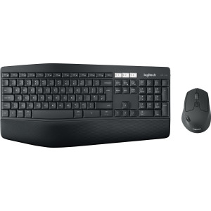 Logitech 920-008224 teclado Rato incluído Universal RF Wireless + Bluetooth QWERTY Inglês (Reino Unido) Preto