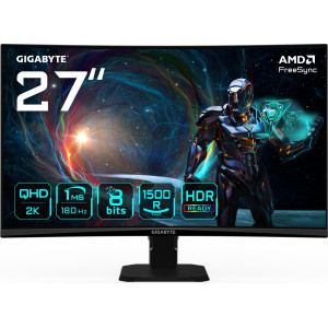 GIGABYTE GS27QCA monitor de ecrã 68,6 cm (27") 2560 x 1440 pixels Quad HD LED Preto