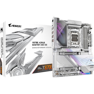 GIGABYTE X870E AORUS MASTER X3D ICE AMD X870E Ranhura AM5 ATX