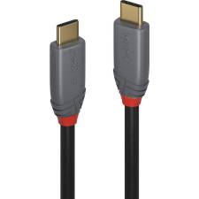 Lindy 36900 cabo USB 0,5 m USB C Preto, Cinzento
