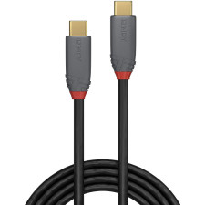 Lindy 36900 cabo USB 0,5 m USB C Preto, Cinzento