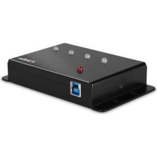 Lindy 43374 hub de interface USB 3.2 Gen 1 (3.1 Gen 1) Type-B 5000 Mbit s Preto