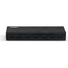 Lindy 43228 hub de interface USB 3.2 Gen 1 (3.1 Gen 1) Type-A 5000 Mbit s Preto