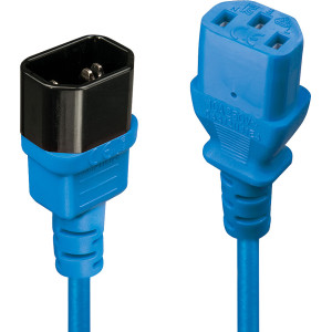 Lindy 30470 cabo de energia Azul 0,5 m Acoplador C14 Acoplador C13