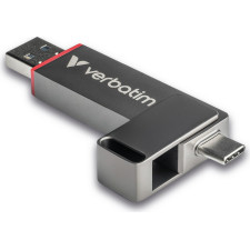 Verbatim Dual QuickStick unidade de memória USB 256 GB USB Type-A   USB Type-C 3.2 Gen 1 (3.1 Gen 1) Cinzento