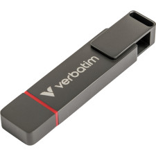 Verbatim Dual QuickStick unidade de memória USB 256 GB USB Type-A   USB Type-C 3.2 Gen 1 (3.1 Gen 1) Cinzento