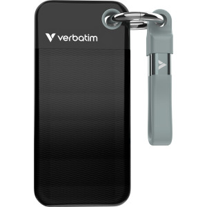 Verbatim Pocket SSD 1 TB USB Type-C 3.2 Gen 2 (3.1 Gen 2) Preto, Cinzento