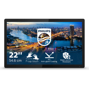 Philips B Line 222B1TFL 00 monitor de ecrã 54,6 cm (21.5") 1920 x 1080 pixels Full HD LED Ecrã táctil Preto
