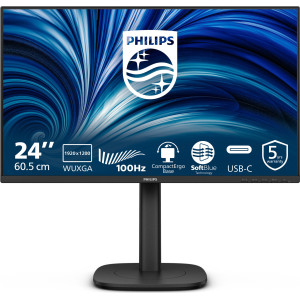 Philips 3000 series 24B2N3200D 00 monitor de ecrã 61,2 cm (24.1") 1920 x 1200 pixels WUXGA LCD Preto