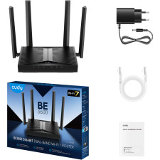 Cudy WR3600 router sem fios Gigabit Ethernet Dual-band (2,4 GHz   5 GHz) Preto