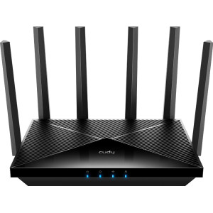 Cudy WR11000 router sem fios 2.5 Gigabit Ethernet Tri-band (2.4 GHz   5 GHz   6 GHz) Preto