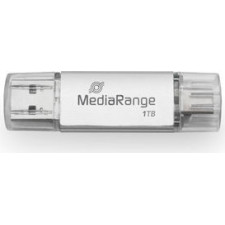 MediaRange MR941-1 unidade de memória USB 1 TB USB Type-A   USB Type-C 3.2 Gen 1 (3.1 Gen 1) Prateado