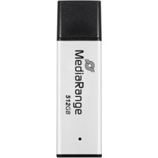 MediaRange MR1904 unidade de memória USB 512 GB USB Type-A 3.2 Gen 1 (3.1 Gen 1) Preto, Prateado