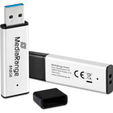 MediaRange MR1904 unidade de memória USB 512 GB USB Type-A 3.2 Gen 1 (3.1 Gen 1) Preto, Prateado