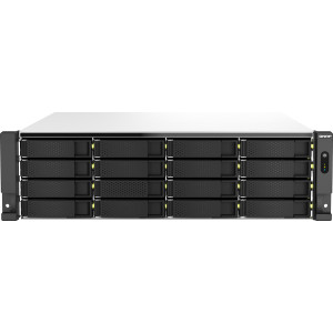 QNAP TS-h2287XU-RP NAS Rack (3U) Intel Xeon E E-2336 32 GB DDR4 0 TB QuTS hero Preto, Branco