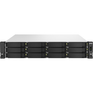 QNAP TS-H1887XU-RP NAS Rack (2U) Intel Xeon E E-2336 32 GB DDR4 0 TB QuTS hero Preto, Branco