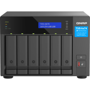 QNAP TVS-H674T-I5-32G servidor NAS e de armazenamento Tower Intel® Core™ i5 i5-12400 32 GB DDR4 HDD QNAP QTS Preto