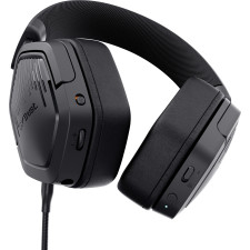 Trust GXT 493 Carus Auscultadores Com fios e sem fios Fita de cabeça, Capacete Jogos USB Type-C   USB Type-A Bluetooth Preto