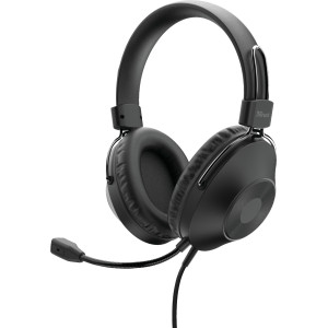 Trust HS-250 Auscultadores Com fios Fita de cabeça Chamadas Música Preto