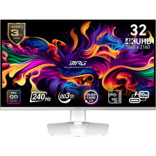 MSI MPG 321URXW QD-OLED monitor de ecrã 80 cm (31.5") 3840 x 2160 pixels 4K Ultra HD Branco
