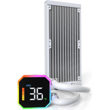 Montech HyperFlow Digital 240 Processador Refrigerador líquido all-in-one 12 cm Branco 1 unidade(s)
