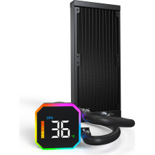 Montech HyperFlow Digital 240 Processador Refrigerador líquido all-in-one 12 cm Preto 1 unidade(s)