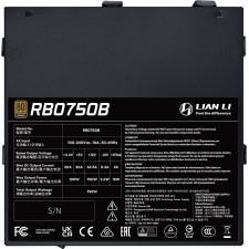 Lian Li RB0750B.B fonte de alimentação 750 W 24-pin ATX ATX Preto