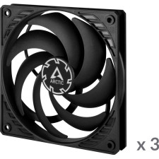 ARCTIC P12 Slim PWM PST Caixa de computador Ventoinha 12 cm Preto 3 unidade(s)