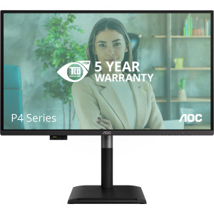 AOC Q27P4U monitor de ecrã 68,6 cm (27") 2560 x 1440 pixels Wide Quad HD Preto