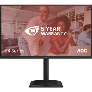 AOC E4 Q27E4CV monitor de ecrã 68,6 cm (27") 2560 x 1440 pixels Quad HD LED Preto