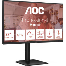 AOC E4 Q27E4CV monitor de ecrã 68,6 cm (27") 2560 x 1440 pixels Quad HD LED Preto