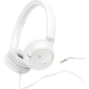 JBL Tune 530 Auscultadores Com fios Fita de cabeça Branco