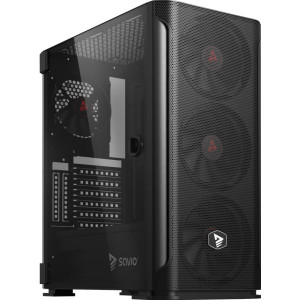 Savio SHADOW X2 caixa para computador Midi Tower Preto
