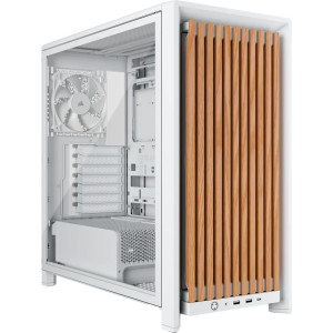 Corsair FRAME 4000D WOOD RS Midi Tower Madeira, Branco