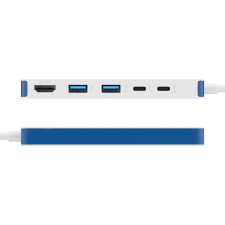 Targus HyperDrive Com fios USB 3.2 Gen 1 (3.1 Gen 1) Type-C Branco