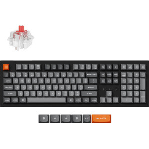 Keychron K10M-H1-PT teclado Casa RF Wireless + Bluetooth Preto