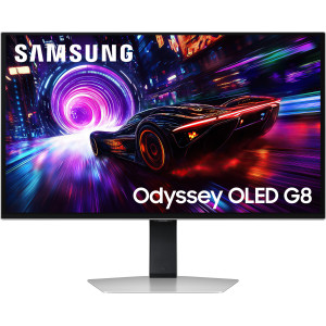 Samsung G81SF monitor de ecrã 68,6 cm (27") 3840 x 2160 pixels 4K Ultra HD OLED Prateado